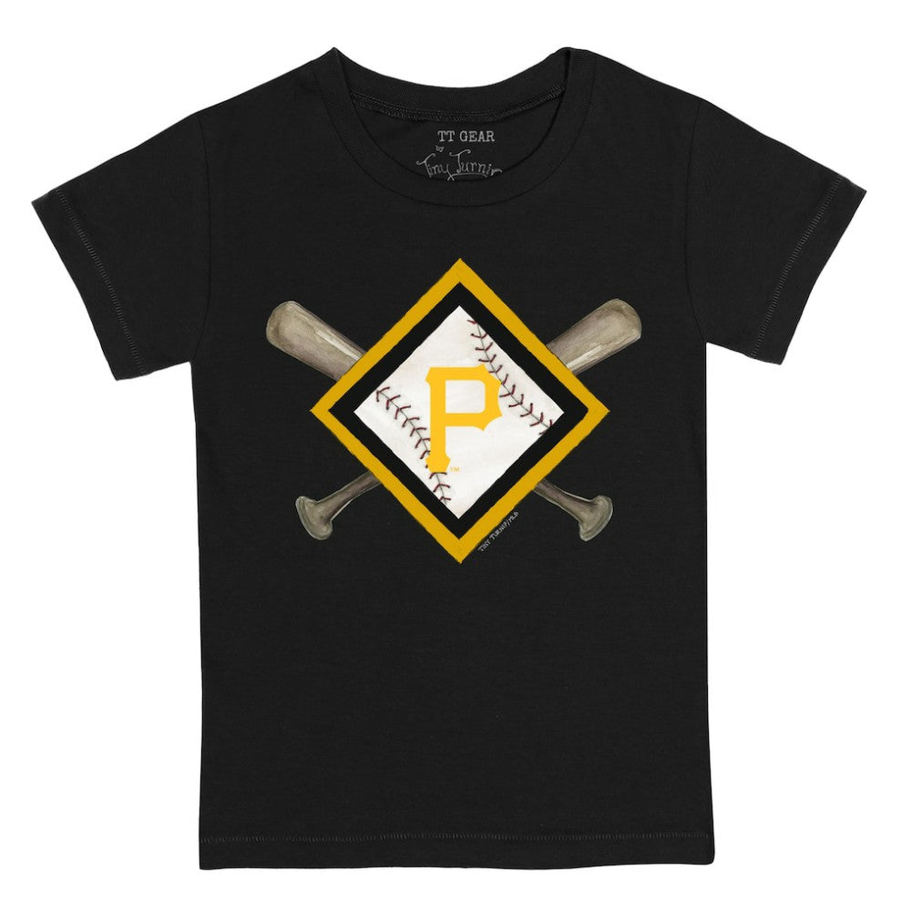 MLB Pittsburgh Pirates Tiny Turnip Youth Diamond Cross Bats T-Shirt