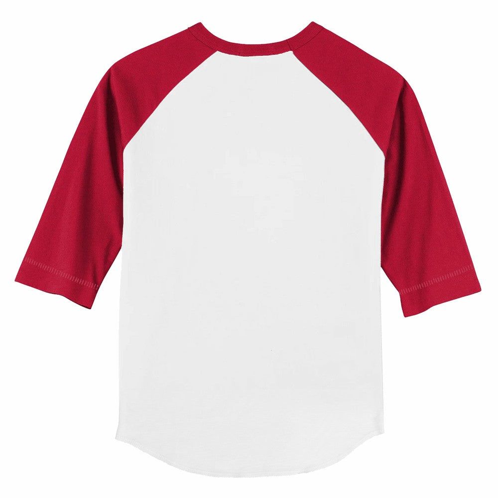 MLB Cincinnati Reds Tiny Turnip Youth Diamond Cross Bats 3/4-Sleeve Raglan T-Shirt