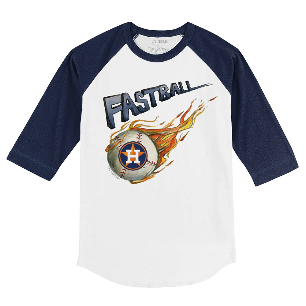 MLB Houston Astros Tiny Turnip Youth Fastball 3/4-Sleeve Raglan T-Shirt