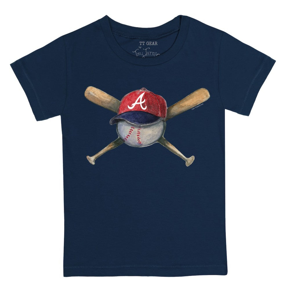 MLB Atlanta Braves Tiny Turnip Youth Hat Crossbats T-Shirt