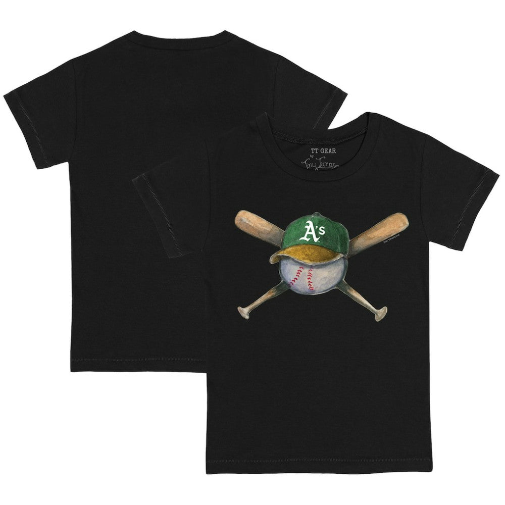 MLB Athletics Tiny Turnip Youth Hat Crossbats T-Shirt