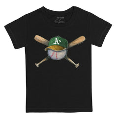 MLB Athletics Tiny Turnip Youth Hat Crossbats T-Shirt