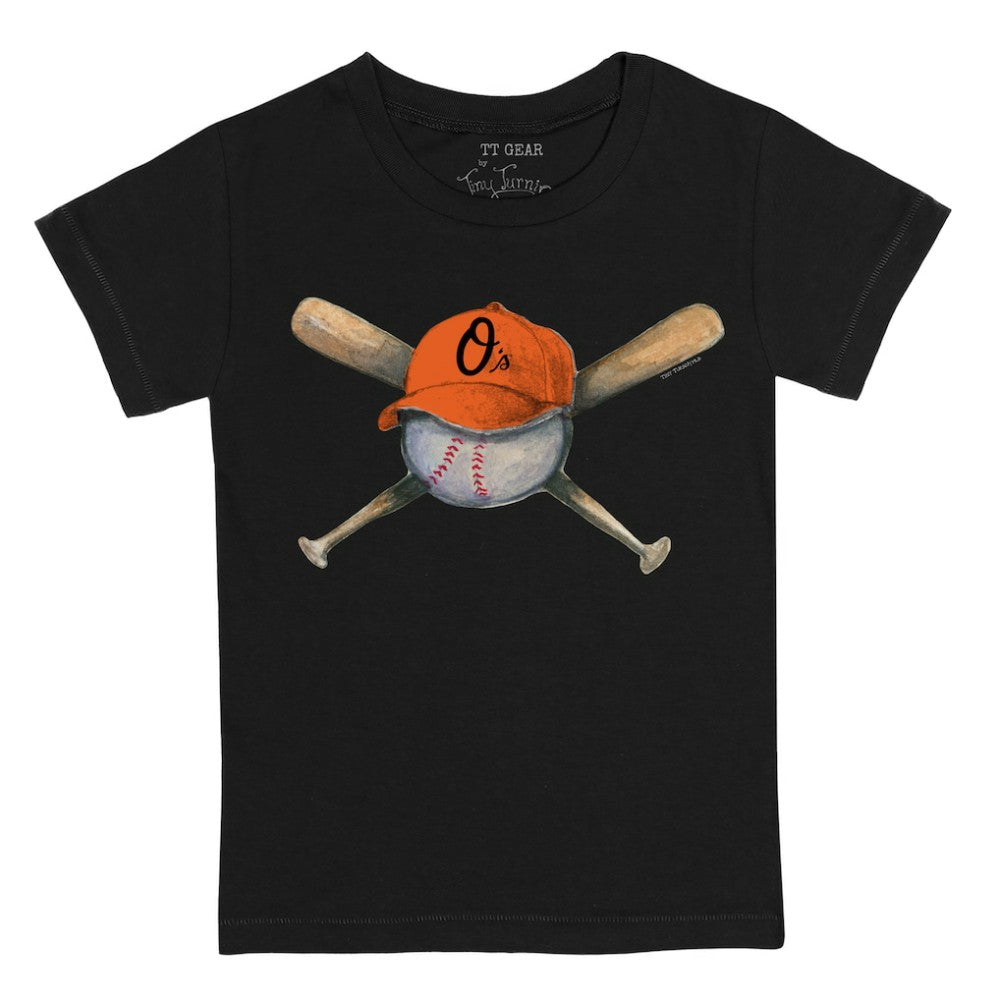 MLB Baltimore Orioles Tiny Turnip Youth Hat Crossbats T-Shirt