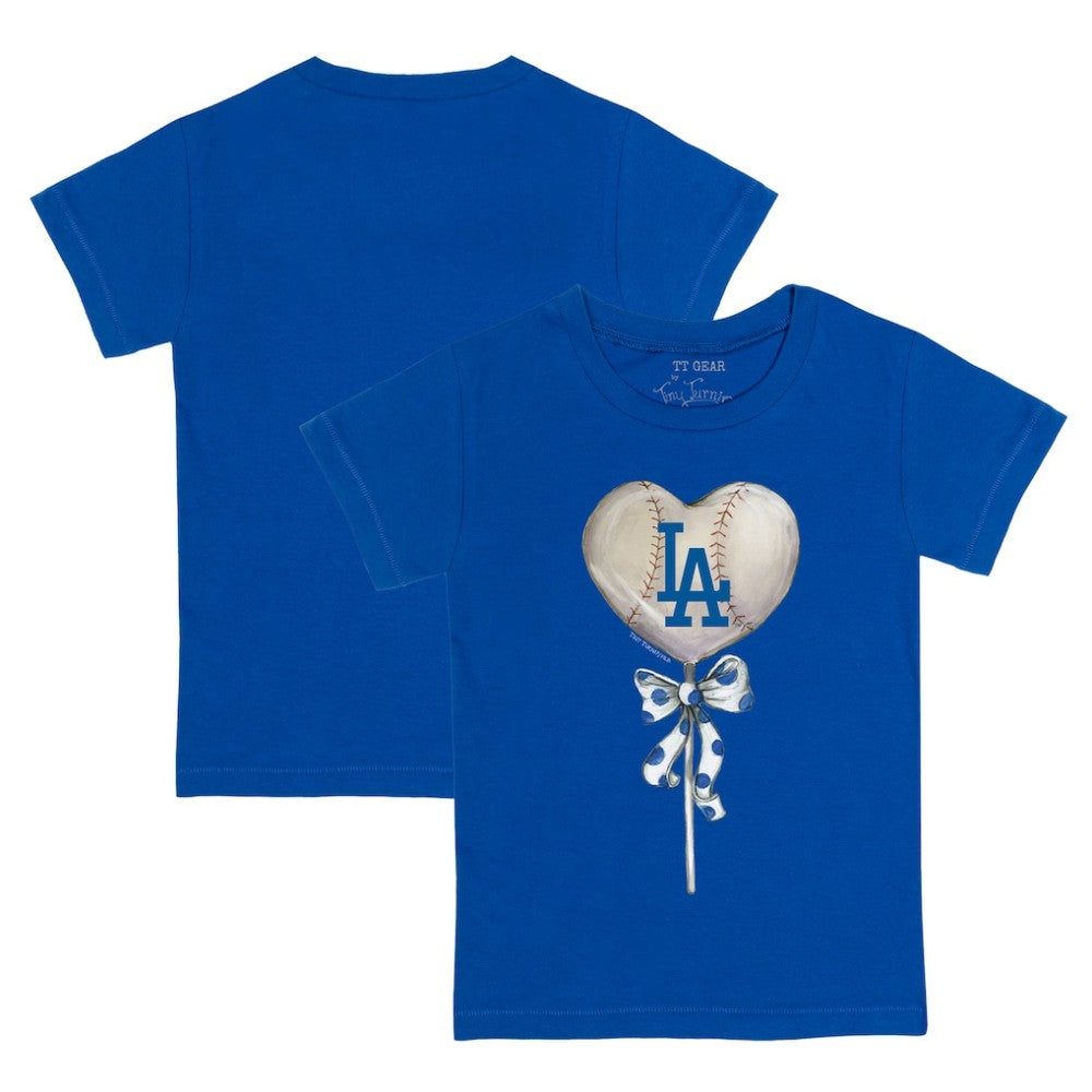 MLB Los Angeles Dodgers Tiny Turnip Youth Heart Lolly T-Shirt