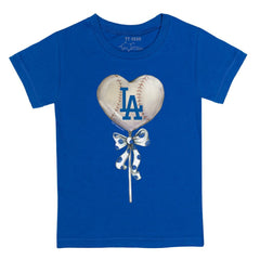 MLB Los Angeles Dodgers Tiny Turnip Youth Heart Lolly T-Shirt
