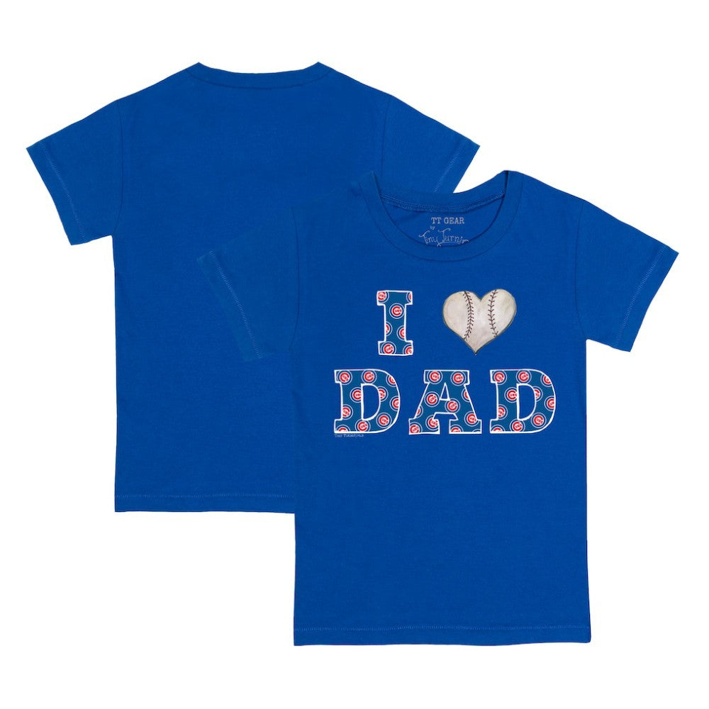 MLB Chicago Cubs Tiny Turnip Youth I Love Dad T-Shirt