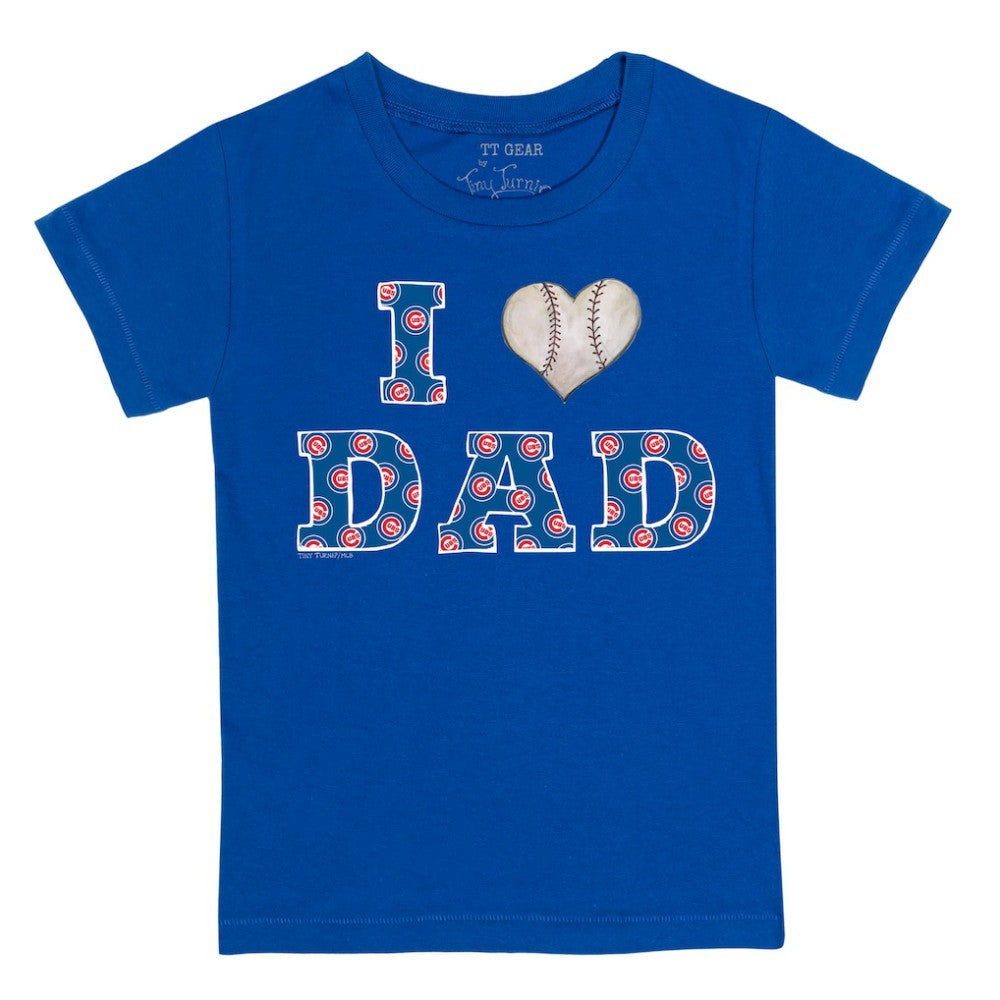 MLB Chicago Cubs Tiny Turnip Youth I Love Dad T-Shirt