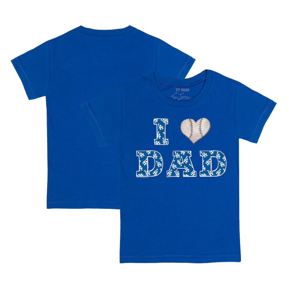 MLB Los Angeles Dodgers Tiny Turnip Youth I Love Dad T-Shirt