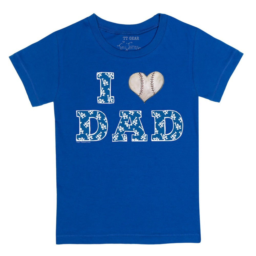 MLB Los Angeles Dodgers Tiny Turnip Youth I Love Dad T-Shirt