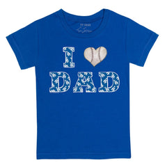 MLB Los Angeles Dodgers Tiny Turnip Youth I Love Dad T-Shirt