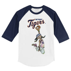 MLB Detroit Tigers Tiny Turnip Youth Jada 3/4-Sleeve Raglan T-Shirt