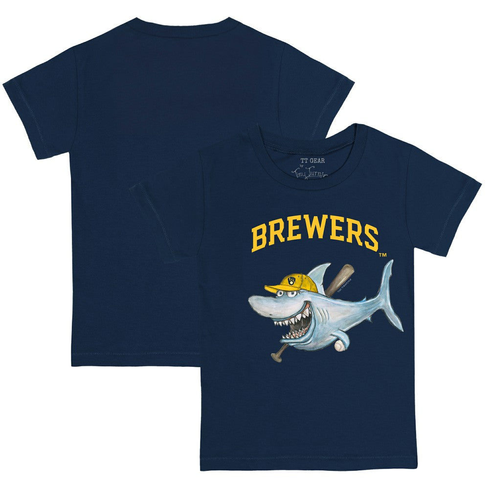 MLB Milwaukee Brewers Tiny Turnip Youth Shark T-Shirt