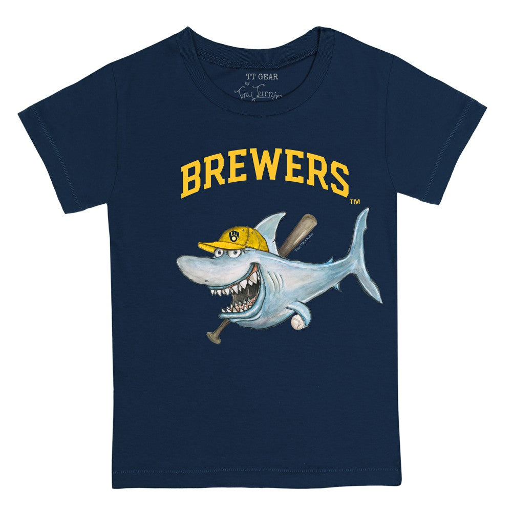 MLB Milwaukee Brewers Tiny Turnip Youth Shark T-Shirt