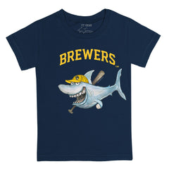 MLB Milwaukee Brewers Tiny Turnip Youth Shark T-Shirt