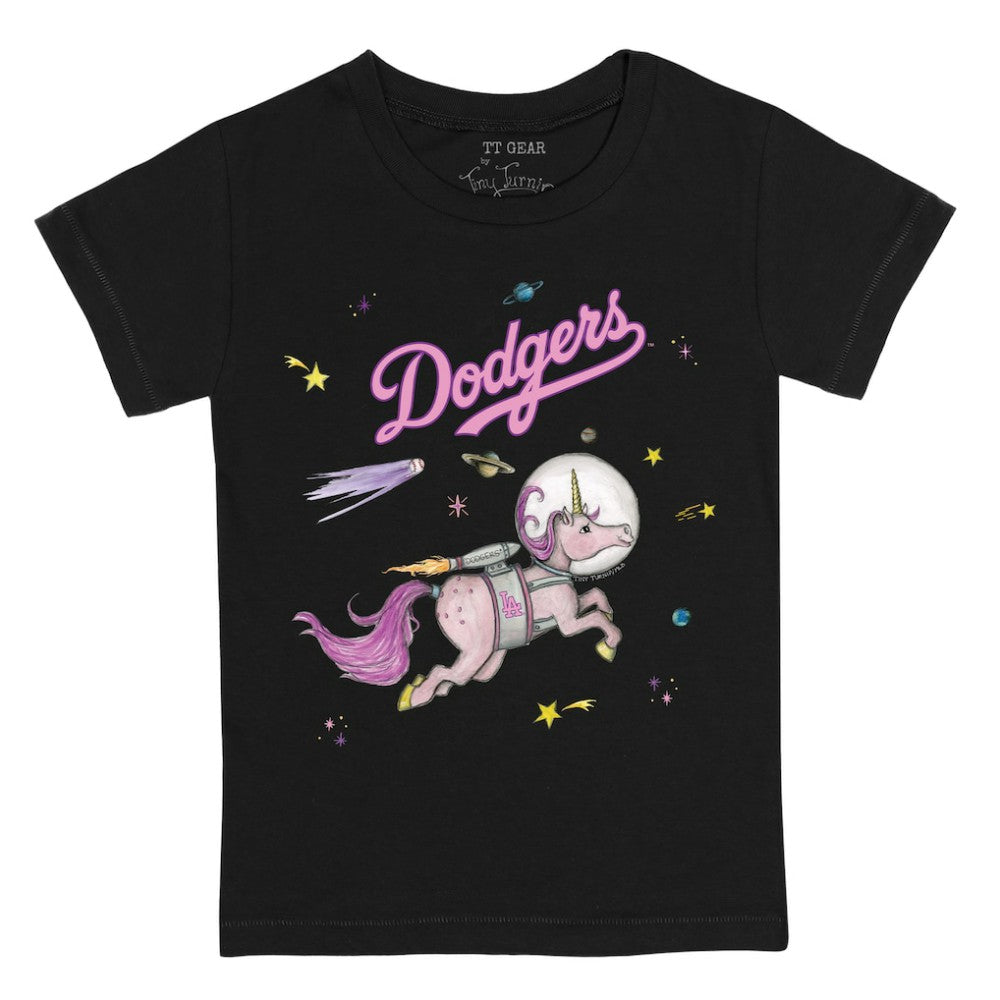 MLB Los Angeles Dodgers Tiny Turnip Youth Space Unicorn T-Shirt