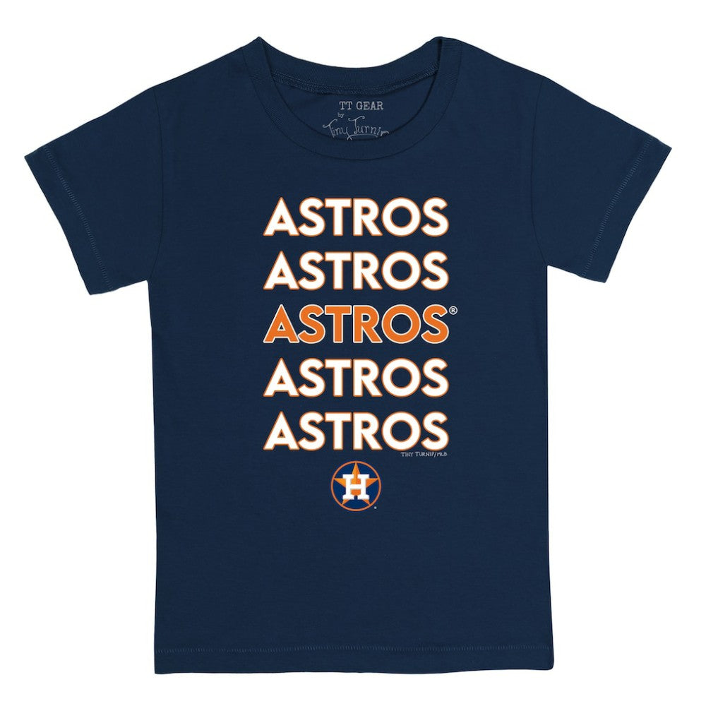 MLB Houston Astros Tiny Turnip Youth Stacked T-Shirt