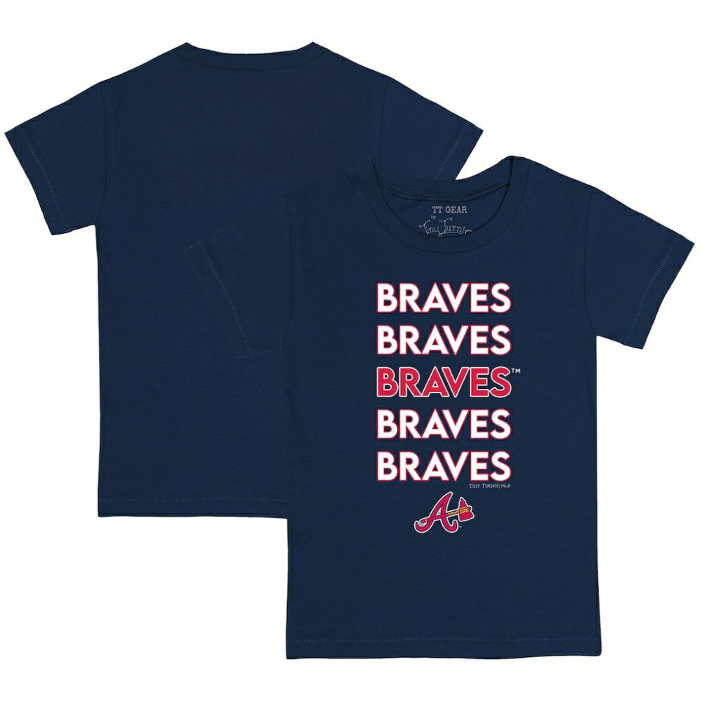 MLB Atlanta Braves Tiny Turnip Youth Stacked T-Shirt