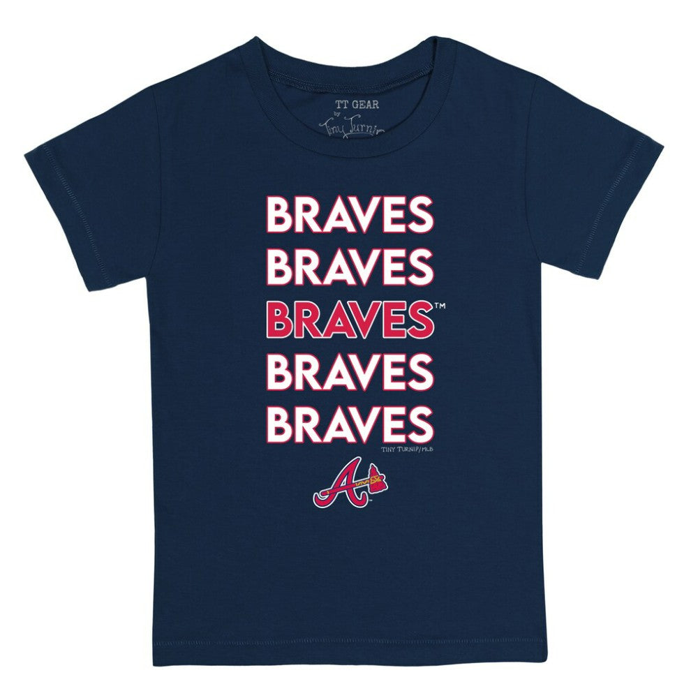 MLB Atlanta Braves Tiny Turnip Youth Stacked T-Shirt