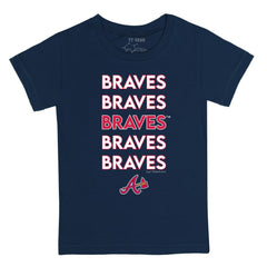 MLB Atlanta Braves Tiny Turnip Youth Stacked T-Shirt