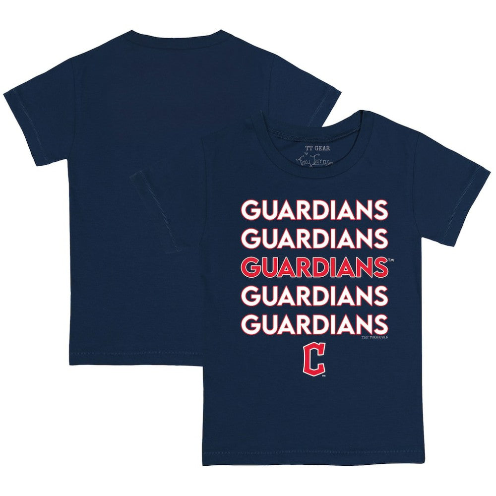 MLB Cleveland Guardians Tiny Turnip Youth Stacked T-Shirt