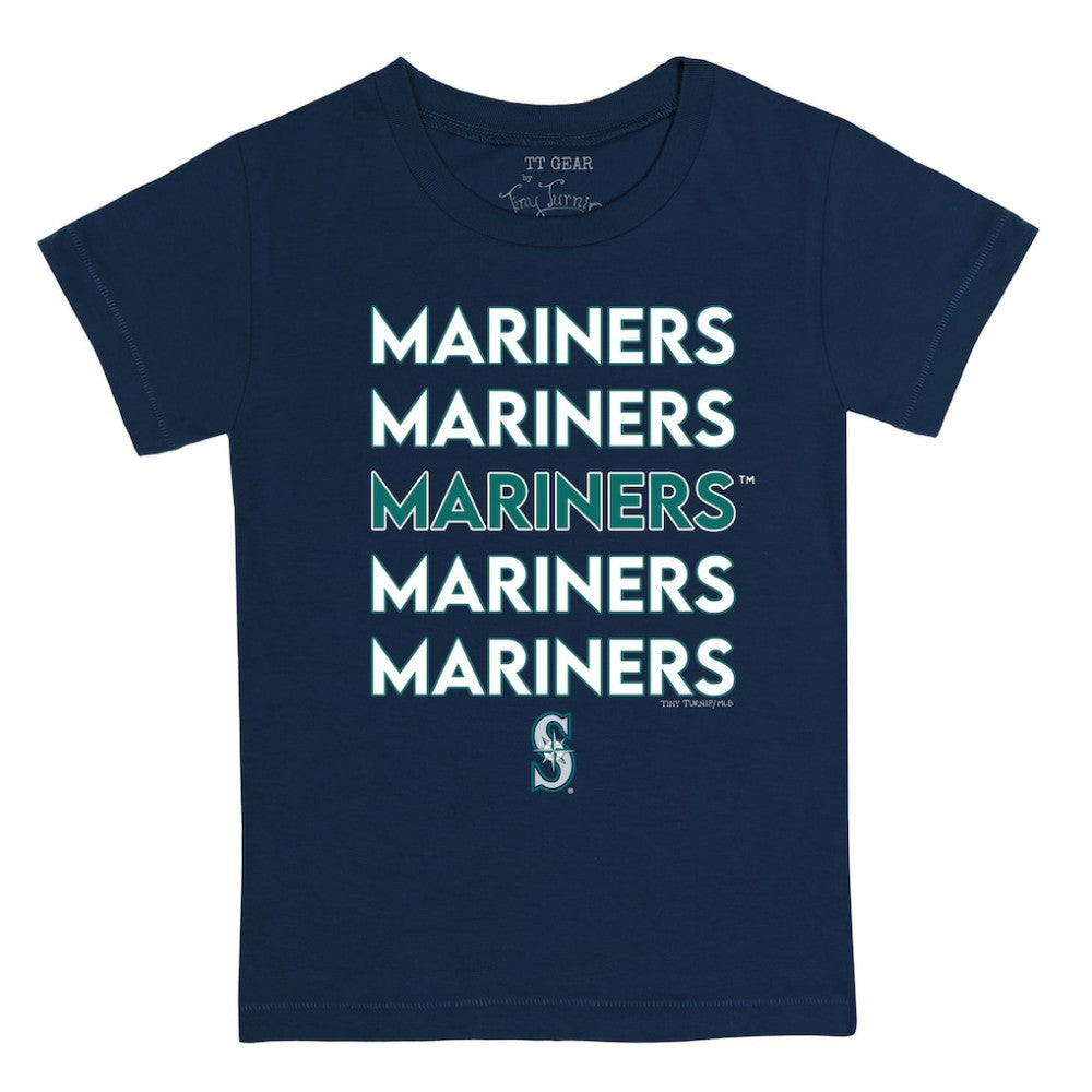 MLB Seattle Mariners Tiny Turnip Youth Stacked T-Shirt