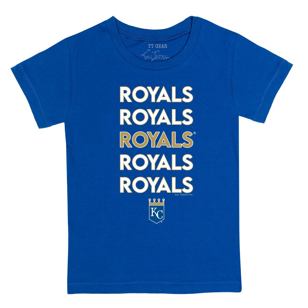 MLB Kansas City Royals Tiny Turnip Youth Stacked T-Shirt