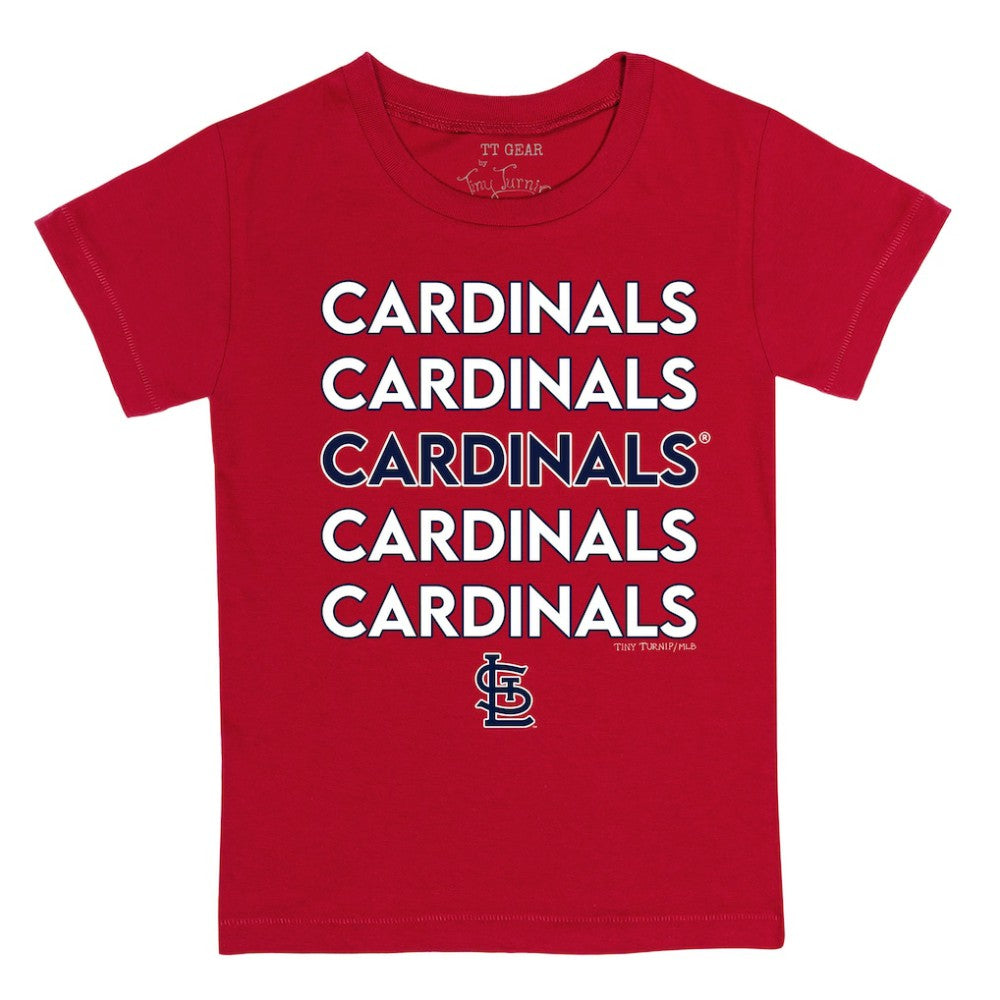 MLB St. Louis Cardinals Tiny Turnip Youth Stacked T-Shirt