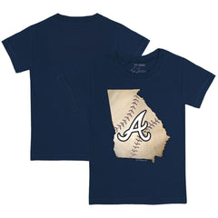 MLB Atlanta Braves Tiny Turnip Youth State Outline T-Shirt