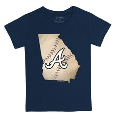 MLB Atlanta Braves Tiny Turnip Youth State Outline T-Shirt
