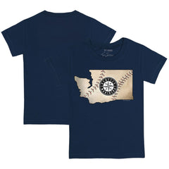 MLB Seattle Mariners Tiny Turnip Youth State Outline T-Shirt