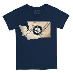 MLB Seattle Mariners Tiny Turnip Youth State Outline T-Shirt
