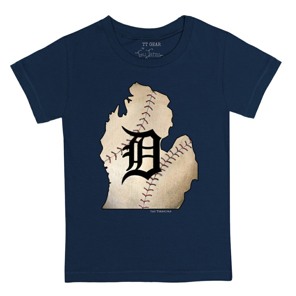 MLB Detroit Tigers Tiny Turnip Youth State Outline T-Shirt
