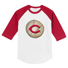 MLB Cincinnati Reds Tiny Turnip Youth Stitched Baseball 3/4-Sleeve Raglan T-Shirt