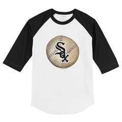 MLB Chicago White Sox Tiny Turnip Youth Stitched Baseball 3/4-Sleeve Raglan T-Shirt