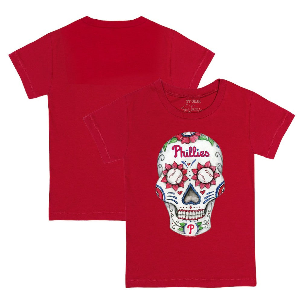 MLB Philadelphia Phillies Tiny Turnip Youth Sugar Skull T-Shirt