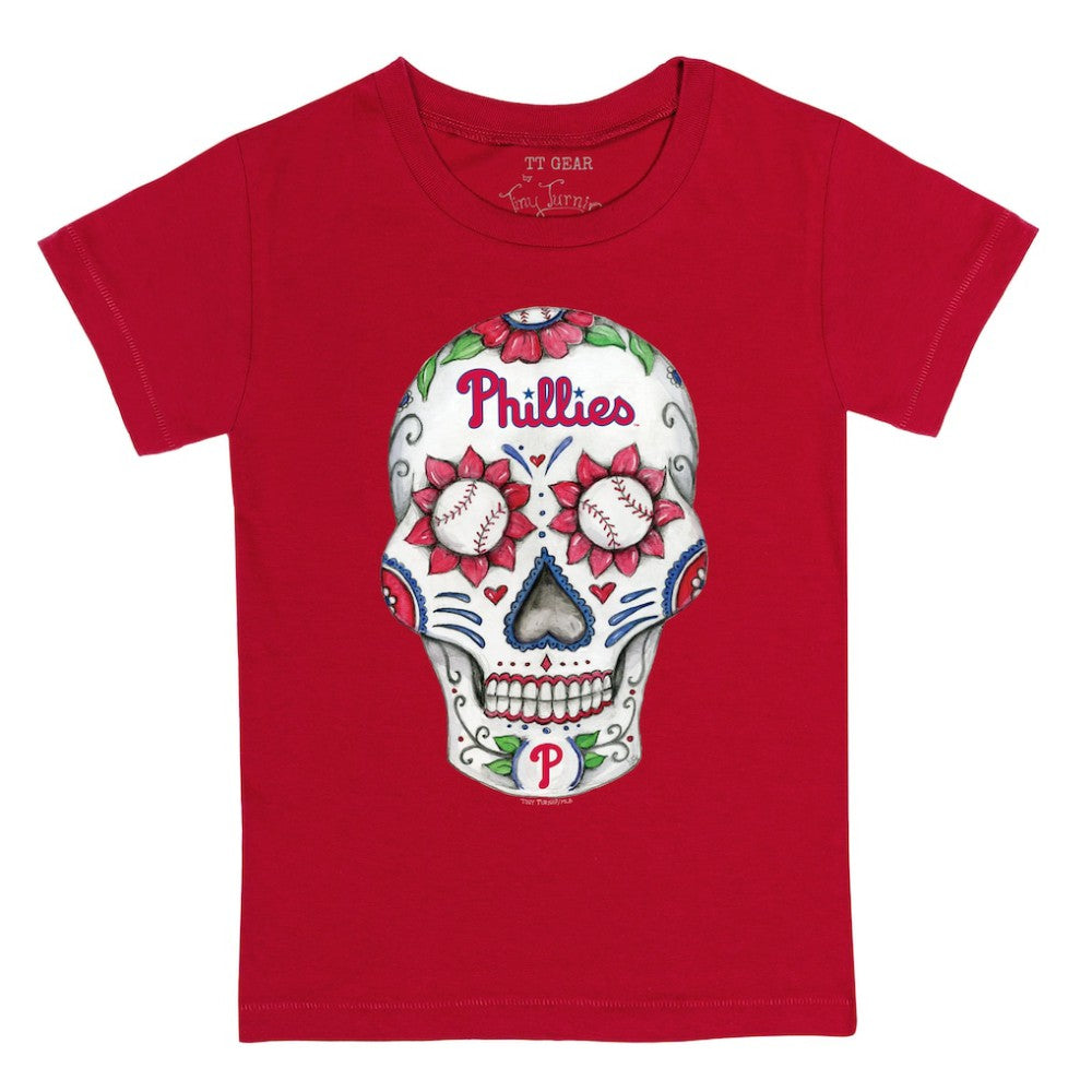 MLB Philadelphia Phillies Tiny Turnip Youth Sugar Skull T-Shirt