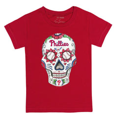 MLB Philadelphia Phillies Tiny Turnip Youth Sugar Skull T-Shirt