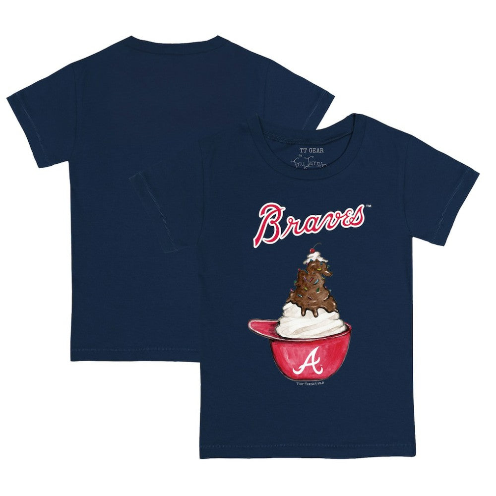 MLB Atlanta Braves Tiny Turnip Youth Sundae Helmet T-Shirt