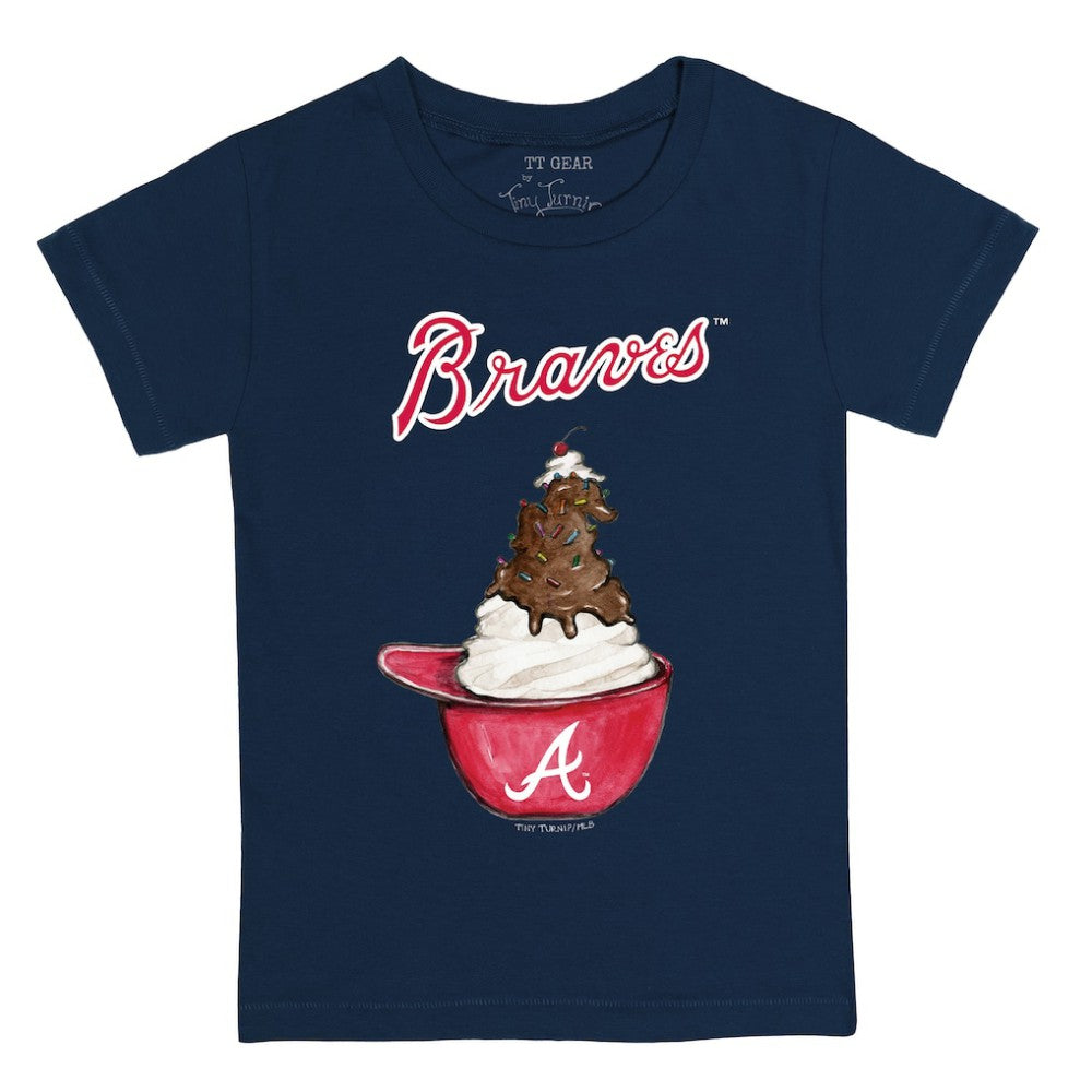 MLB Atlanta Braves Tiny Turnip Youth Sundae Helmet T-Shirt