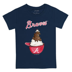 MLB Atlanta Braves Tiny Turnip Youth Sundae Helmet T-Shirt