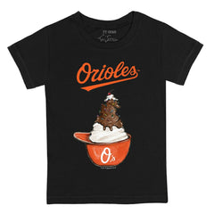 MLB Baltimore Orioles Tiny Turnip Youth Sundae Helmet T-Shirt