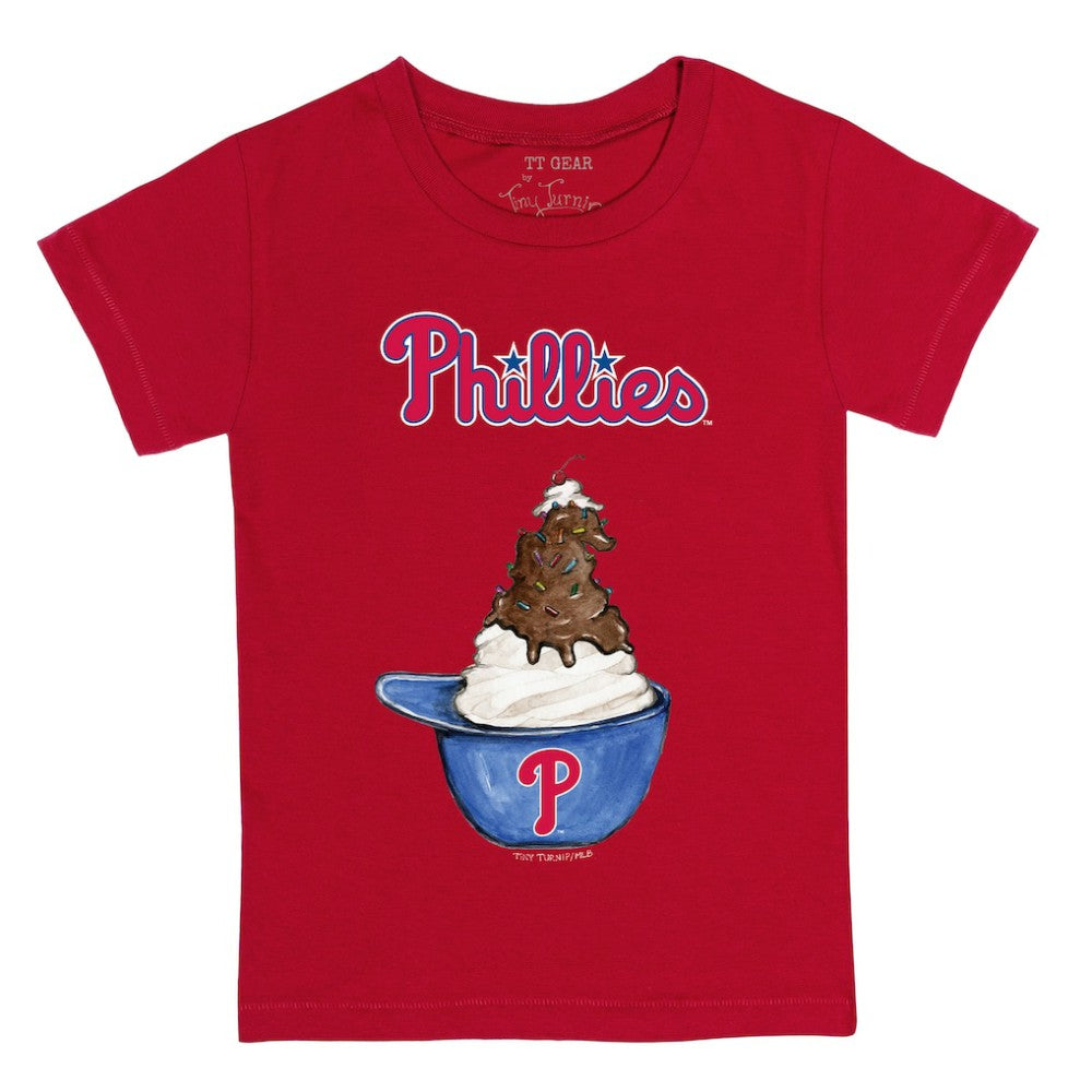 MLB Philadelphia Phillies Tiny Turnip Youth Sundae Helmet T-Shirt