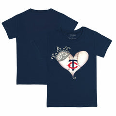 MLB Minnesota Twins Tiny Turnip Youth Tiara Heart T-Shirt