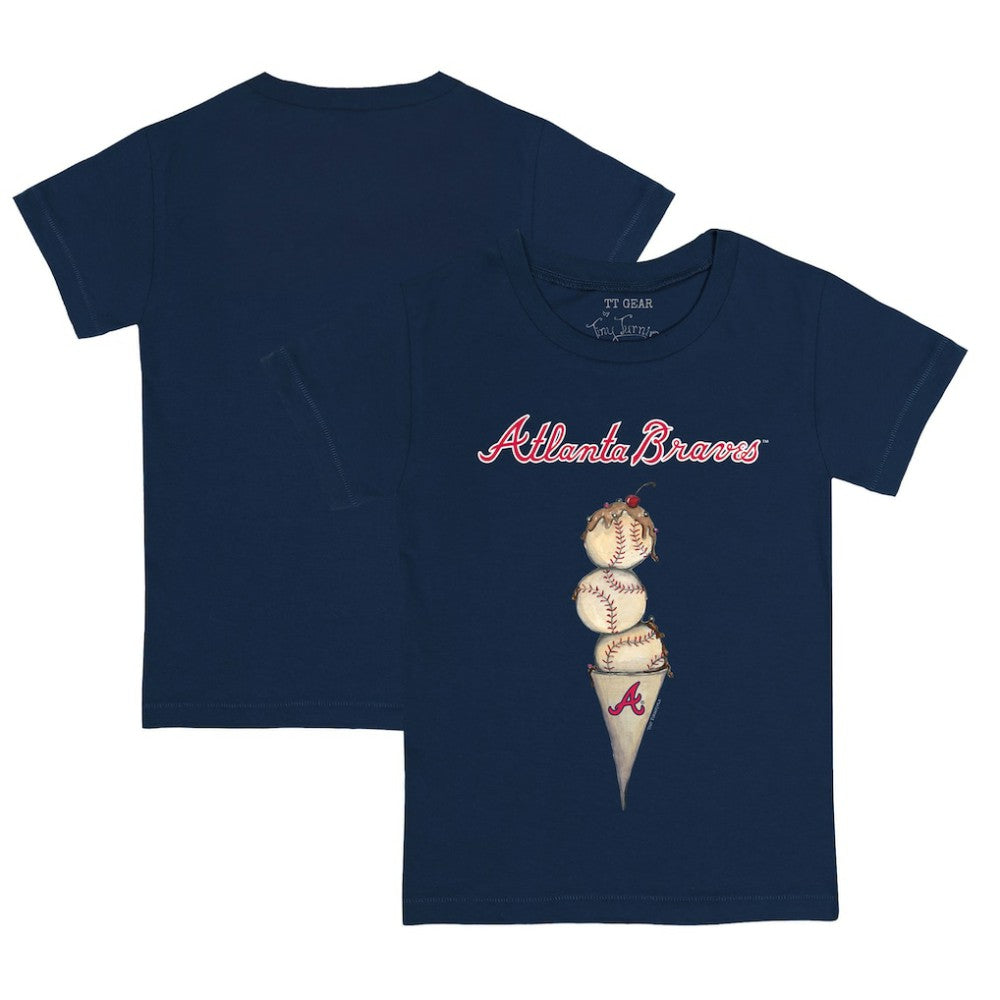 MLB Atlanta Braves Tiny Turnip Youth Triple Scoop T-Shirt