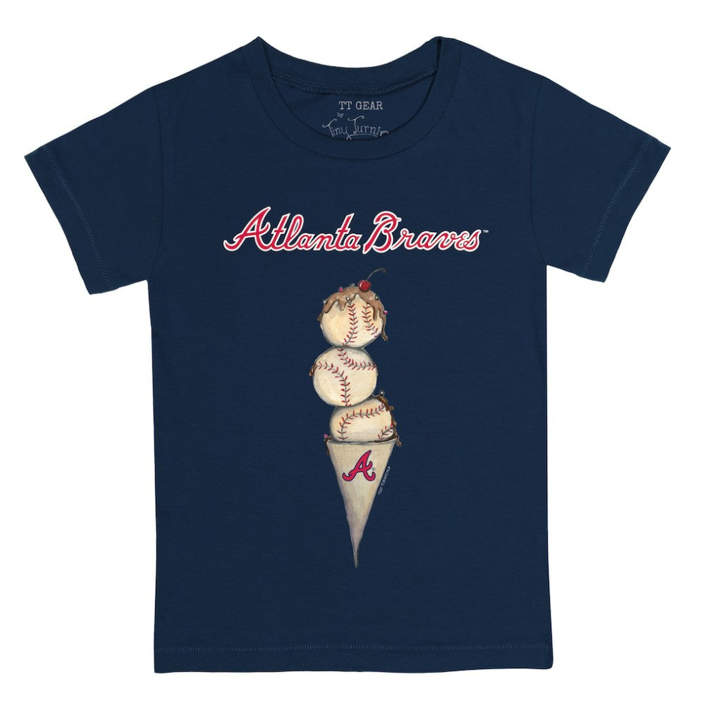 MLB Atlanta Braves Tiny Turnip Youth Triple Scoop T-Shirt