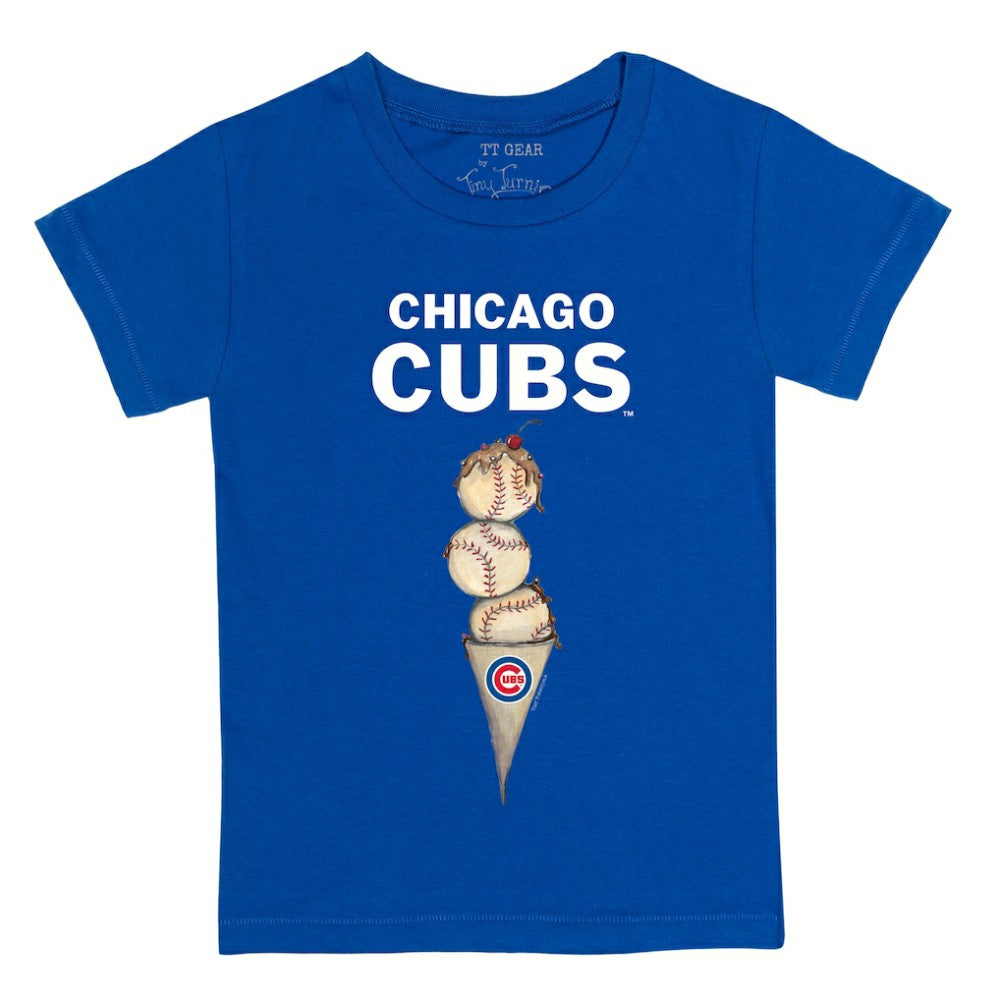 MLB Chicago Cubs Tiny Turnip Youth Triple Scoop T-Shirt