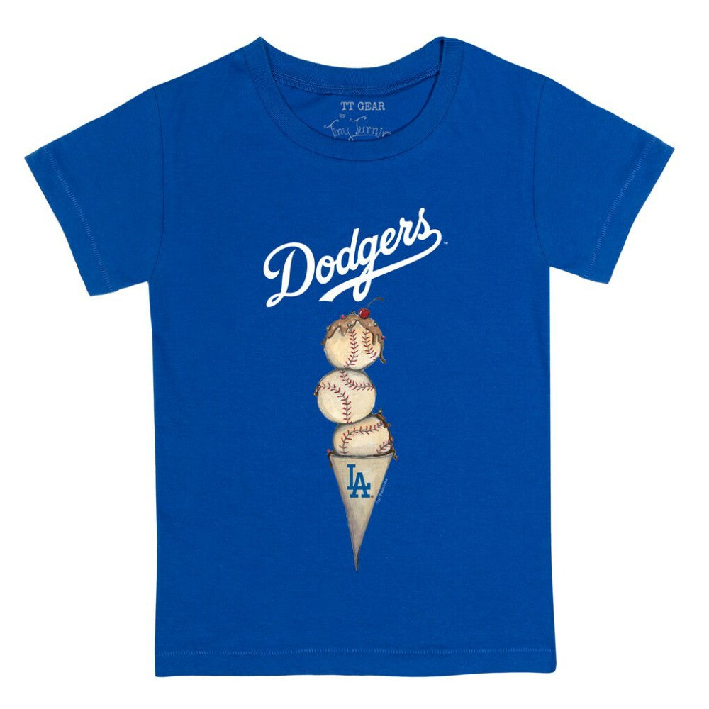 MLB Los Angeles Dodgers Tiny Turnip Youth Triple Scoop T-Shirt