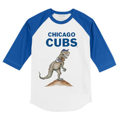 MLB Chicago Cubs Tiny Turnip Youth TT Rex 3/4-Sleeve Raglan T-Shirt