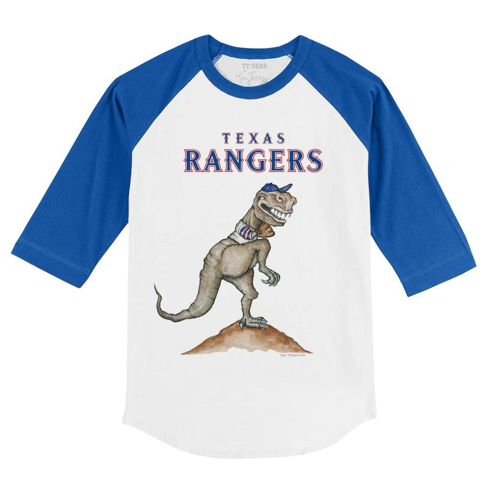 MLB Texas Rangers Tiny Turnip Youth TT Rex 3/4-Sleeve Raglan T-Shirt