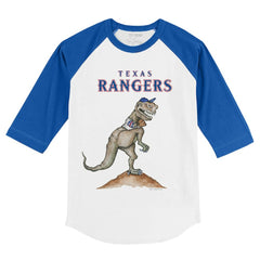 MLB Texas Rangers Tiny Turnip Youth TT Rex 3/4-Sleeve Raglan T-Shirt